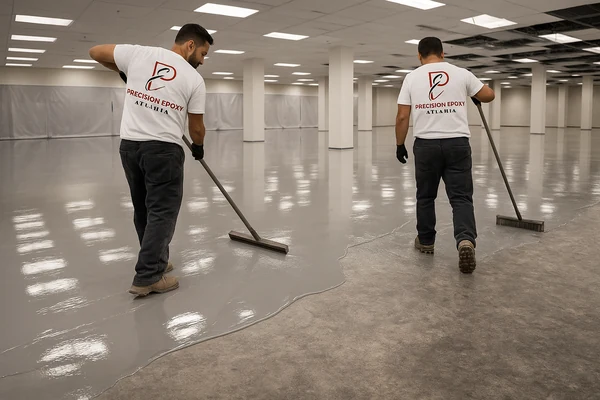 Commercial concrete repair and leveling