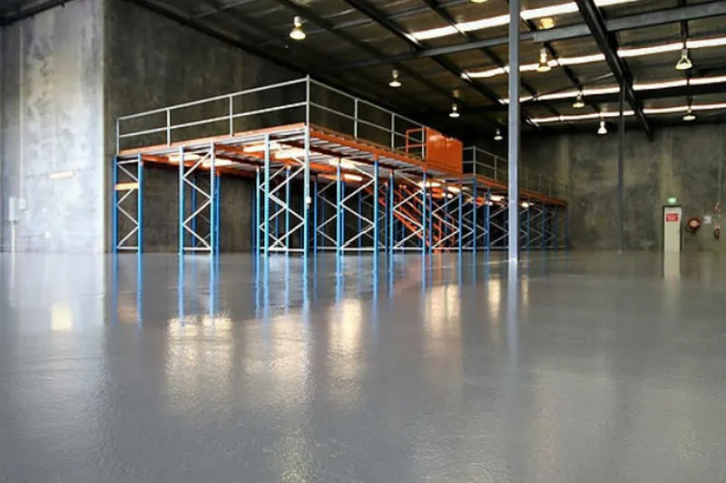 Industrial epoxy floor warehouse, metro Atlanta